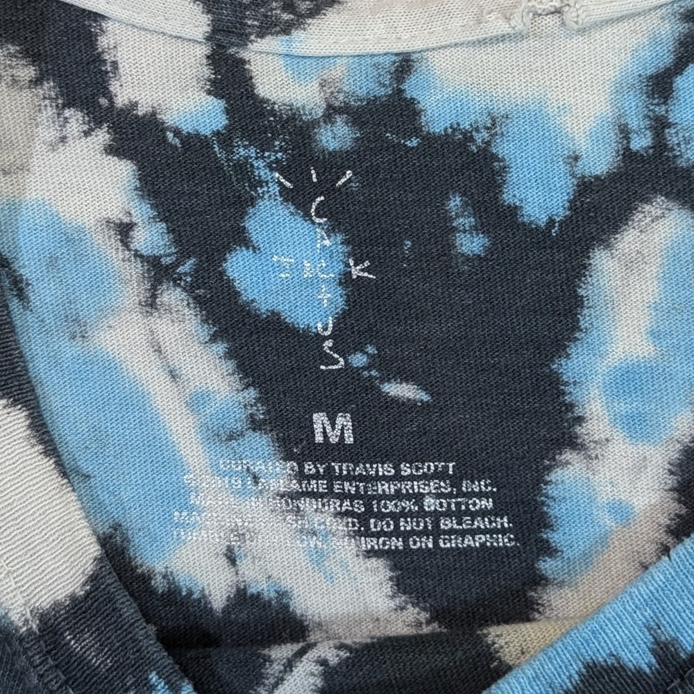 Travis Scott Cactus Jack Mens Tie Dye Highest In The Room T-Shirt Medium (19x27) - Picture 4 of 8